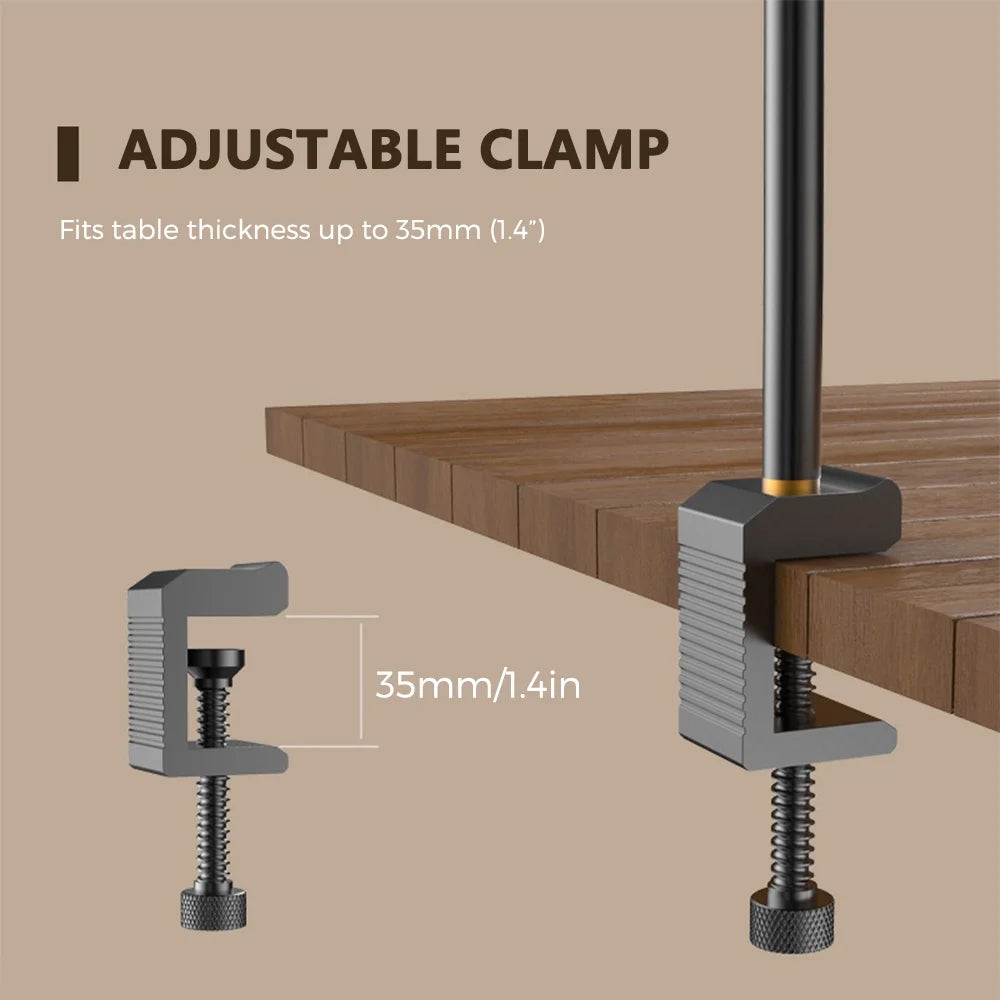 Collapsible Camping Lamp Pole Adjustable Heights Lightweight Aluminum Alloy Lantern Hanger K238