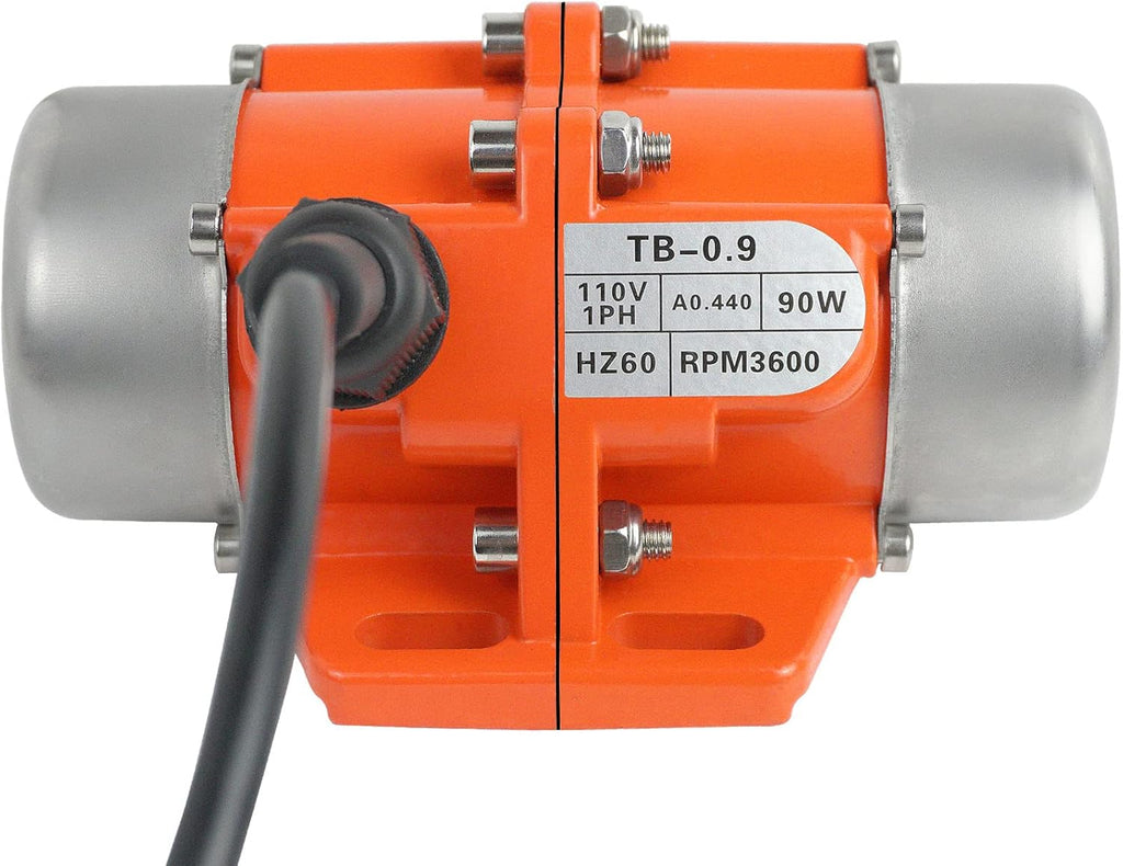 90W Single Phase Electric Vibrating Motor Aluminum Alloy Case AC 110V 3600rpm D23925