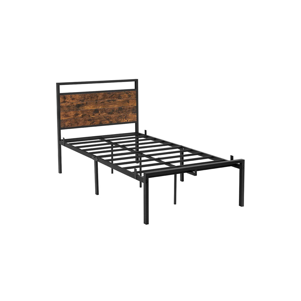 Twin Size Metal Bed Frame with Headboard A672361