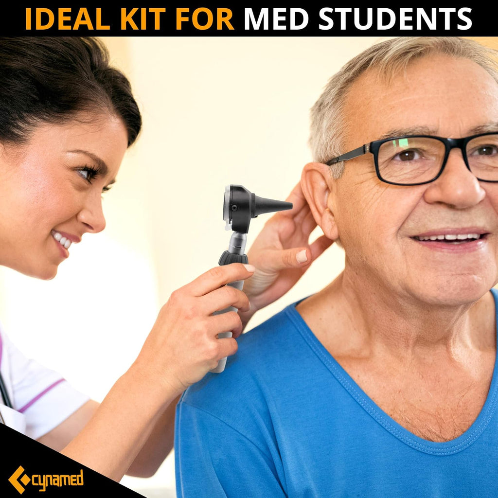 2-in-1 Ear Scope Set with Sight Chart, Replacement Tips, and Carry Case W494042