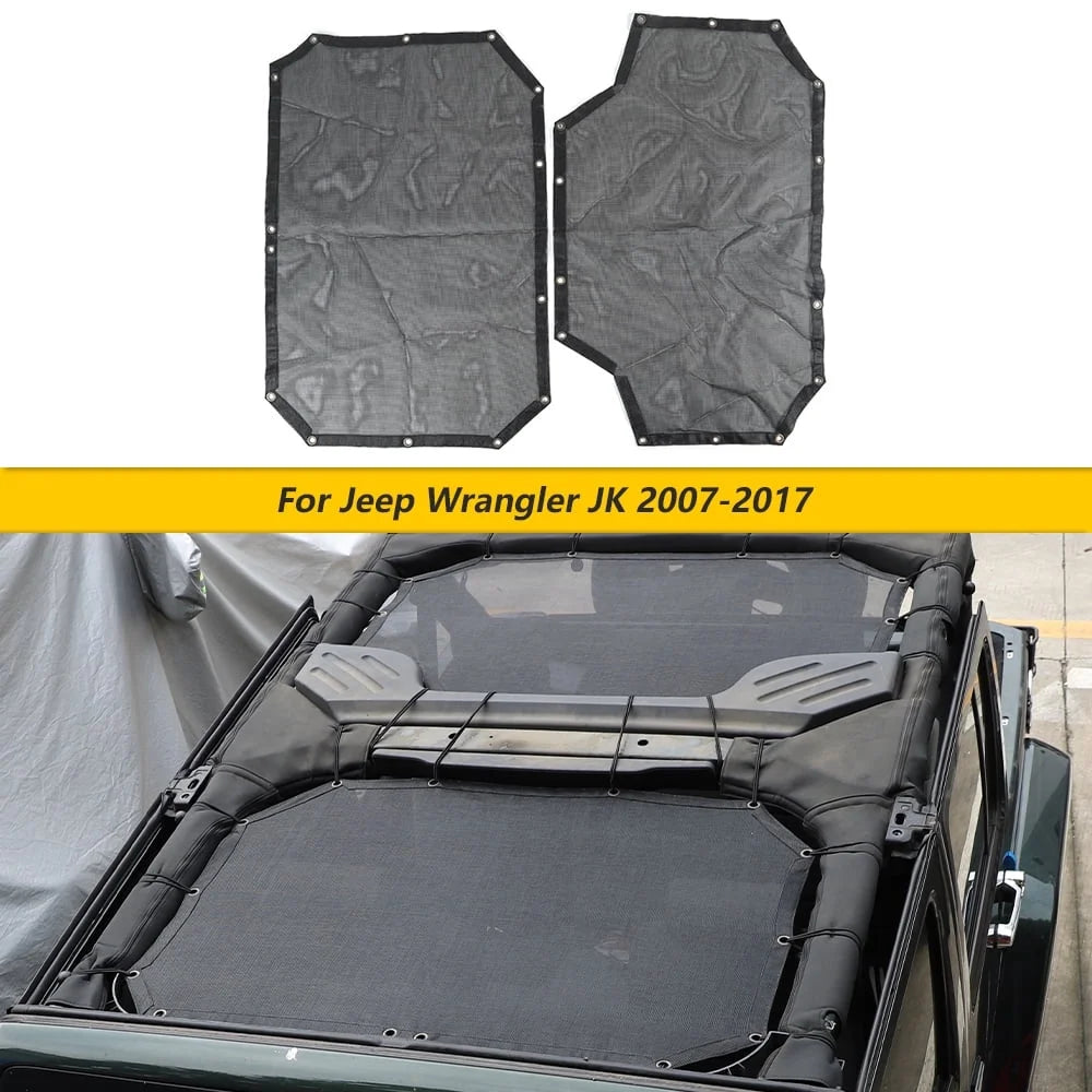 Black Sunshade for Jeep Wrangler JK 4 Doors S59279