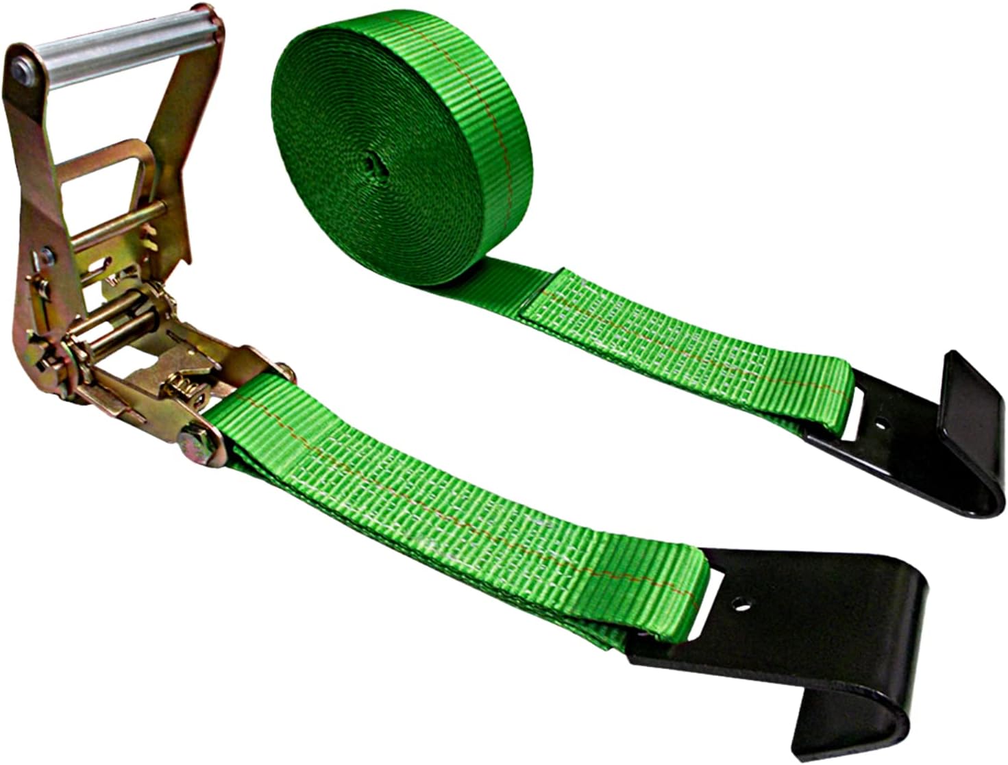 2.5" x 30' Red Ratchet Straps 4 Pack Y846