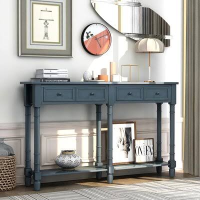 Antique Navy Console Table A238