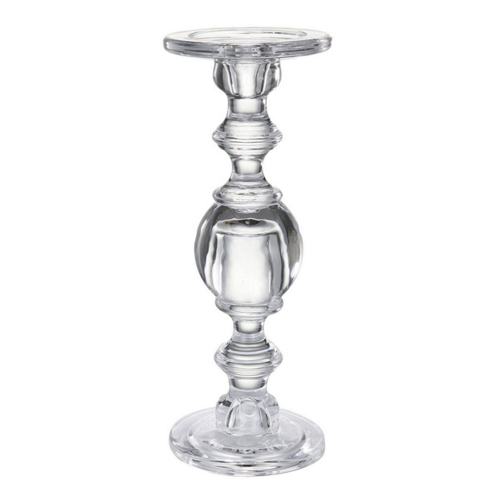 Clear Free-Standing Large Candlestick Holder Y22854