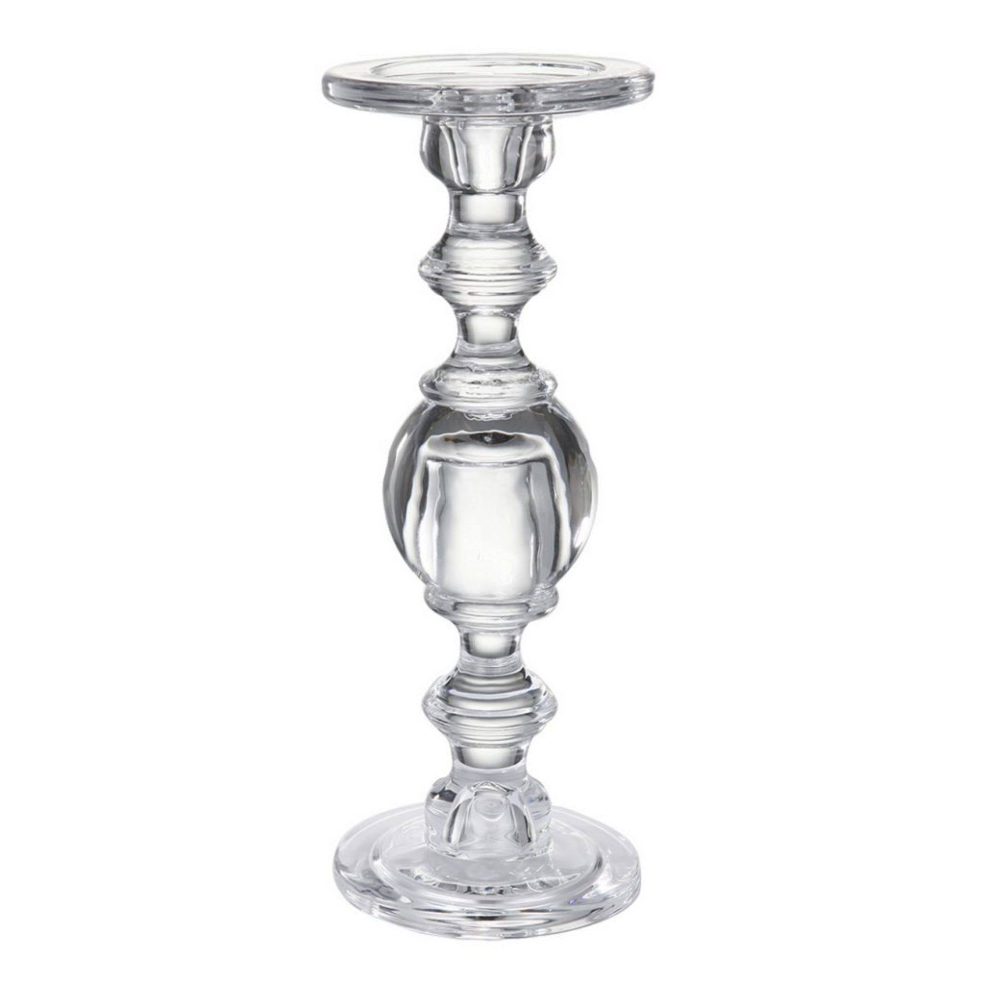 Clear Free-Standing Large Candlestick Holder Y22854