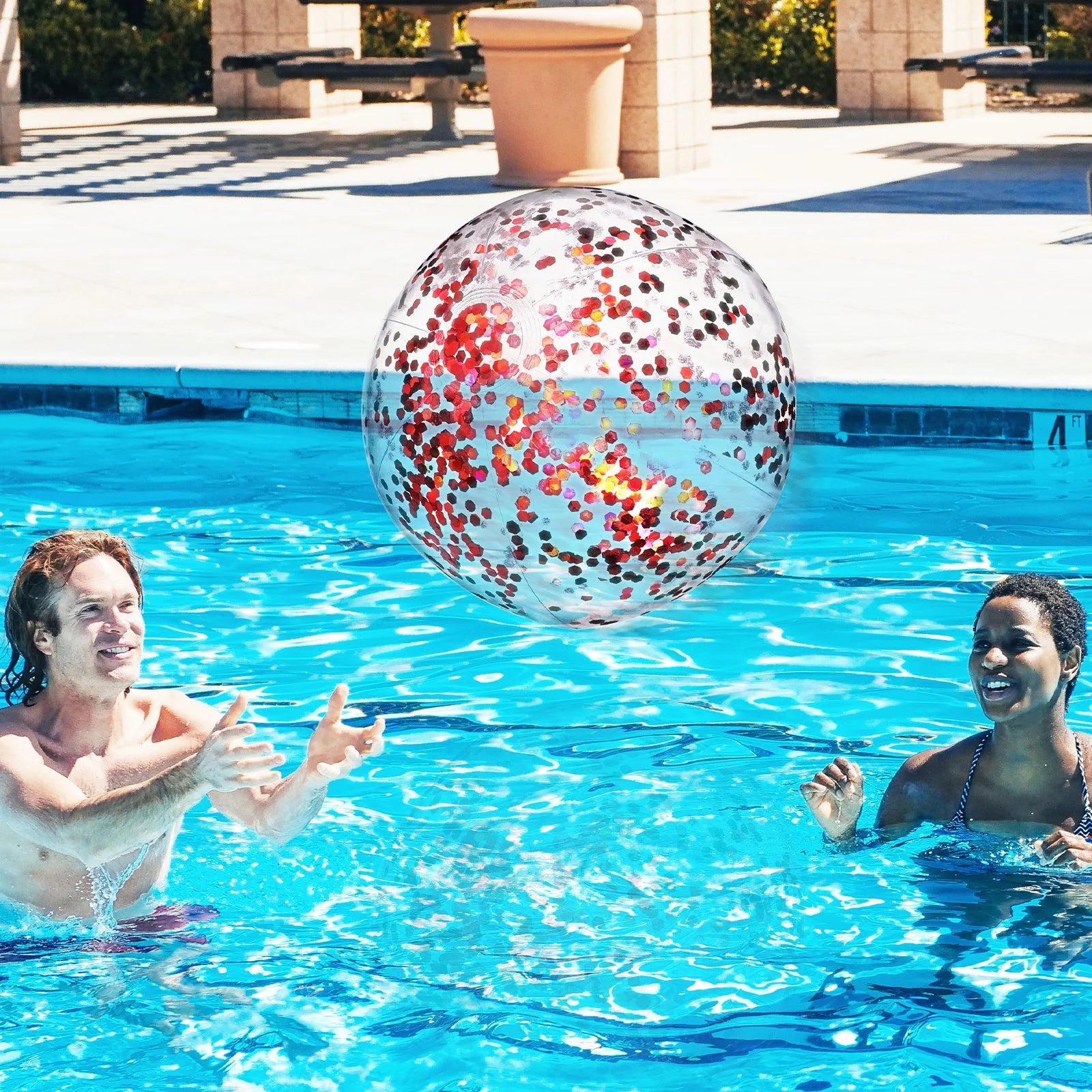 Inflatable Beach Ball with Air Pump Y3303