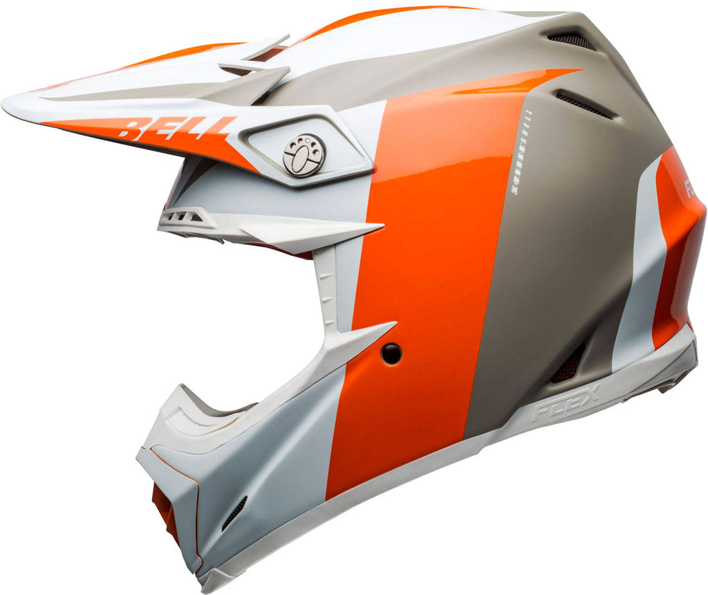 White Orange Sand Moto-9 Helmet A427321