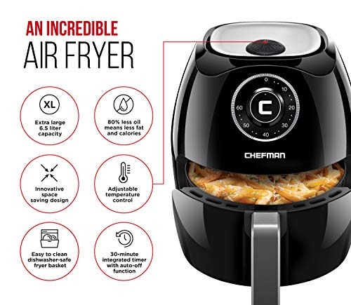 6.8 Quart Air Fryer Oven with Flat Basket D98624