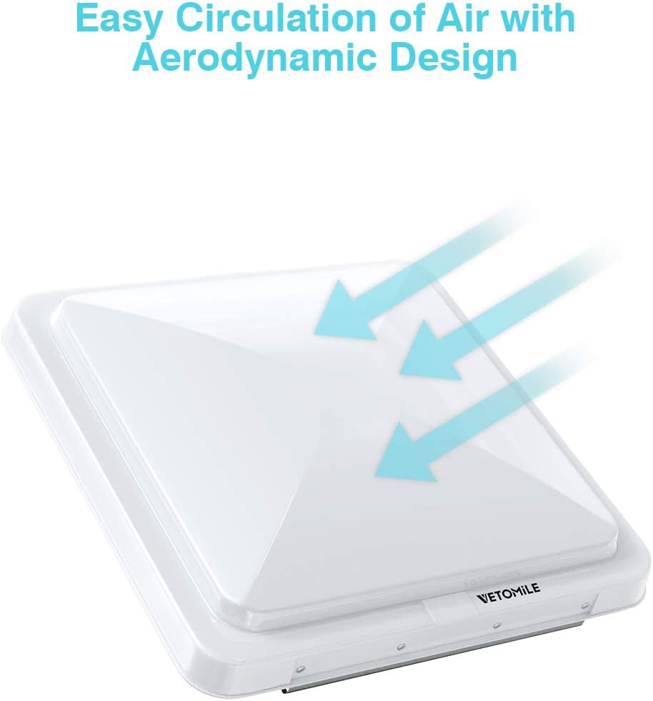 RV Roof Vent Lid Cover 14 inch White 2 Pack X76892
