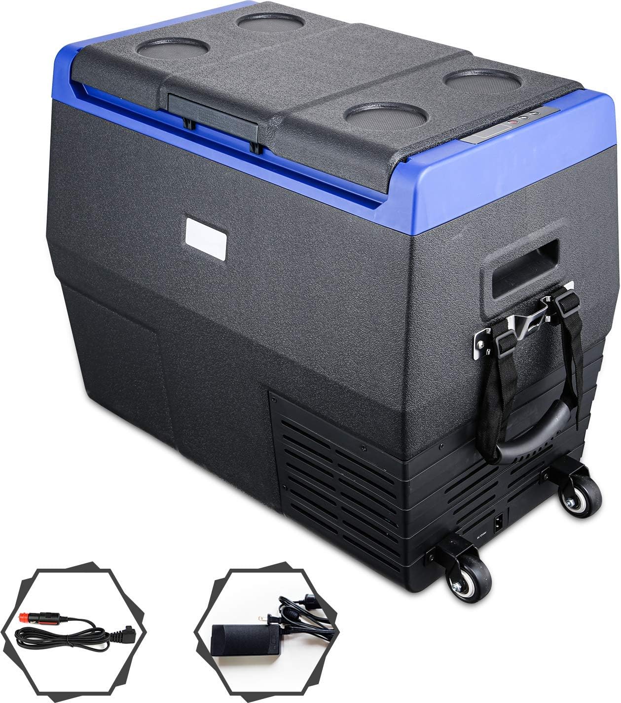 12 Volt Portable Car Refrigerator Freezer with Wheels T905780