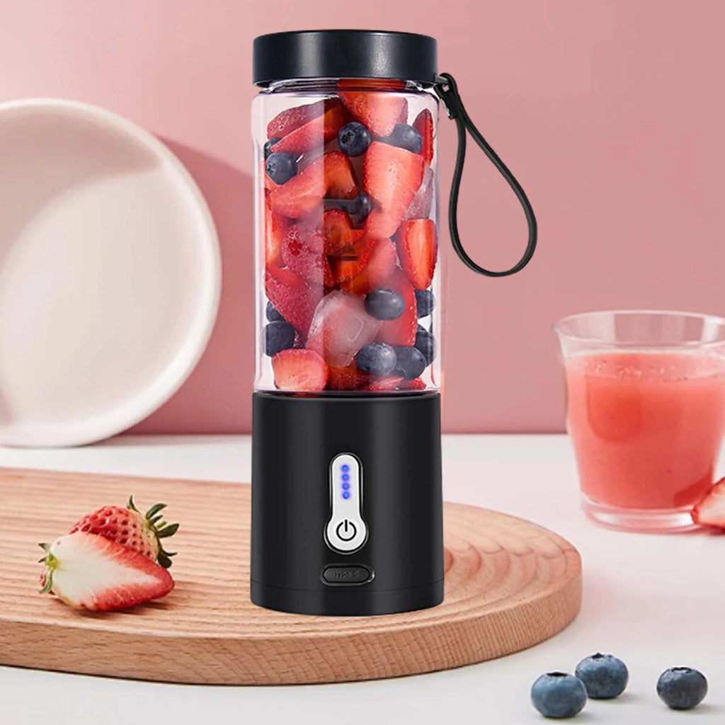 Black 530ml Portable USB Juicer Cup M549