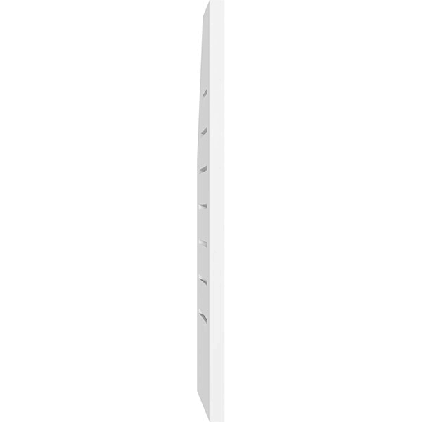 Half Octagon Top Right Surface Mount PVC Gable Vent R2425