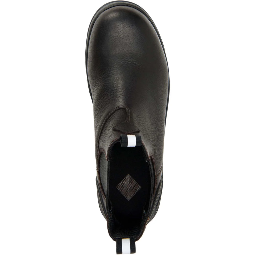 Black Coffee Leather Chelsea Boots C320981