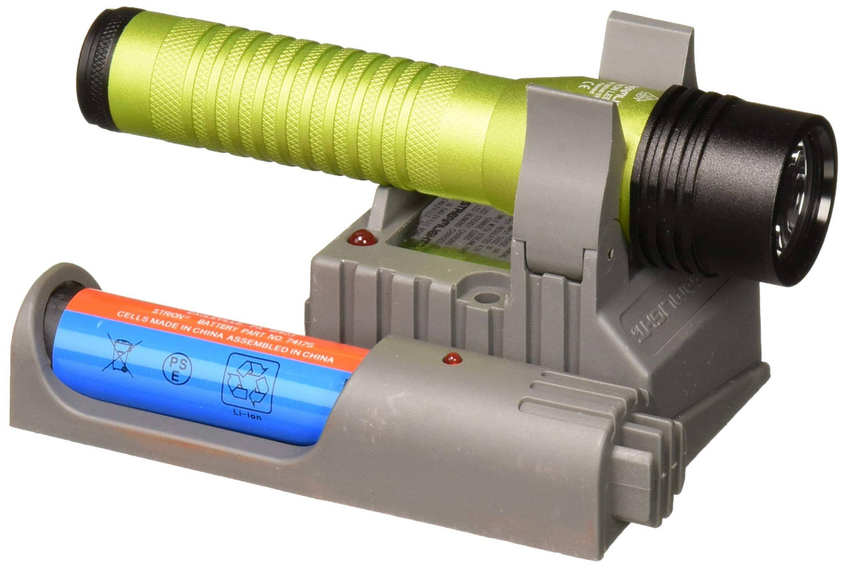 Green LED Flashlight with Piggyback Charger Q799