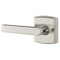 Passage Lever with Bright Nickel Finish V522