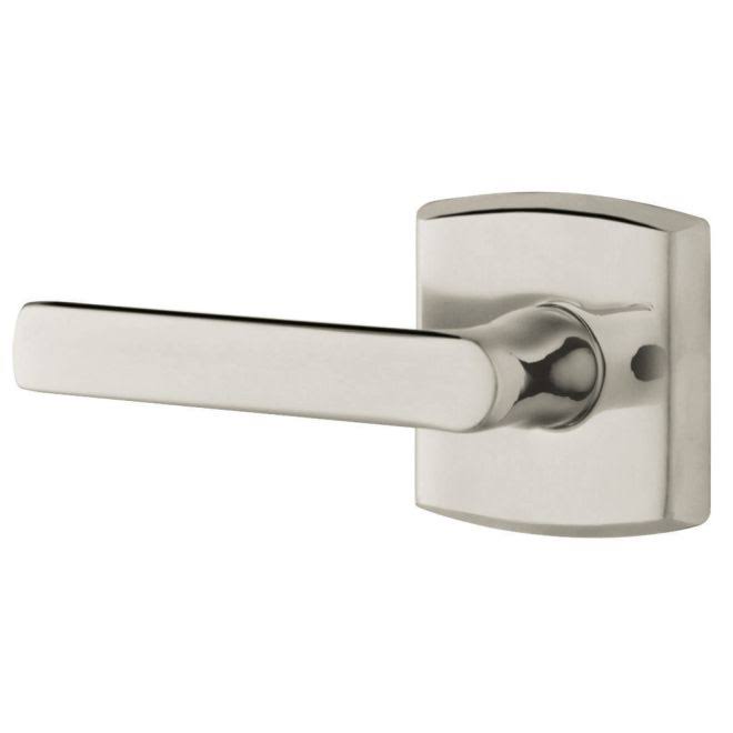 Passage Lever with Bright Nickel Finish V522