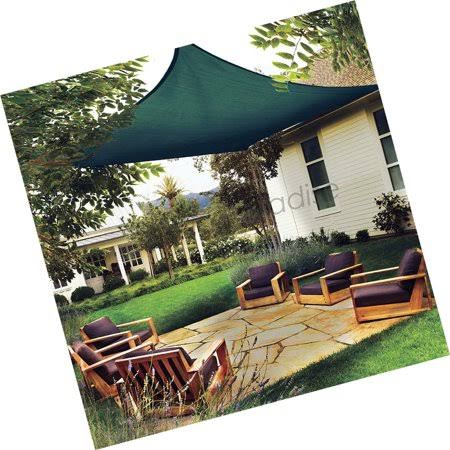 16x16 Dark Green Sun Shade Sail Square Canopy Z577