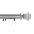 Satin Nickel Decorative Traverse Rod with Sliders D125725