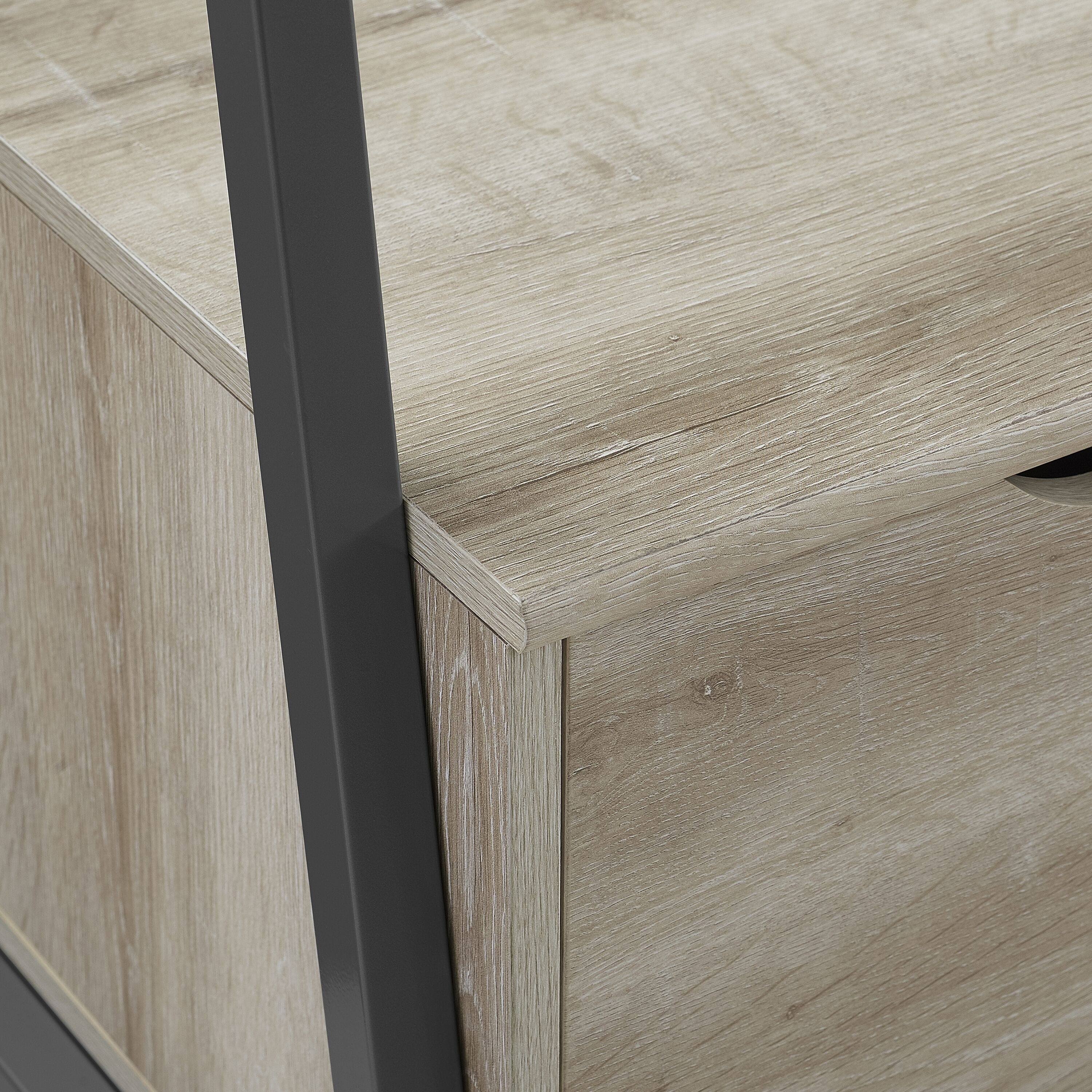 White Oak Hall Tree with Storage Drawer S3731