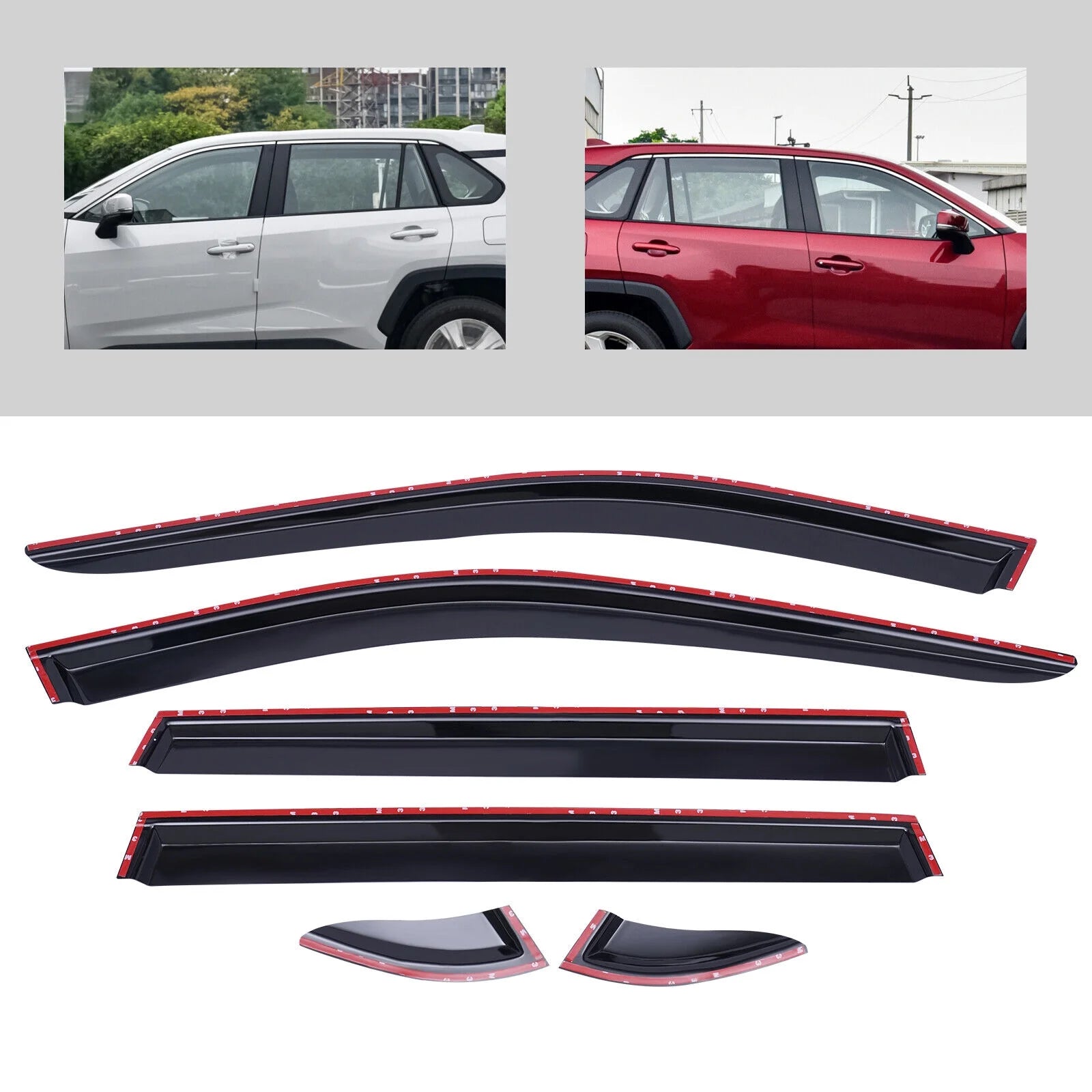 2019-2022 Toyota RAV4 Window Wind Deflector Door Visor Rain Guard V41956
