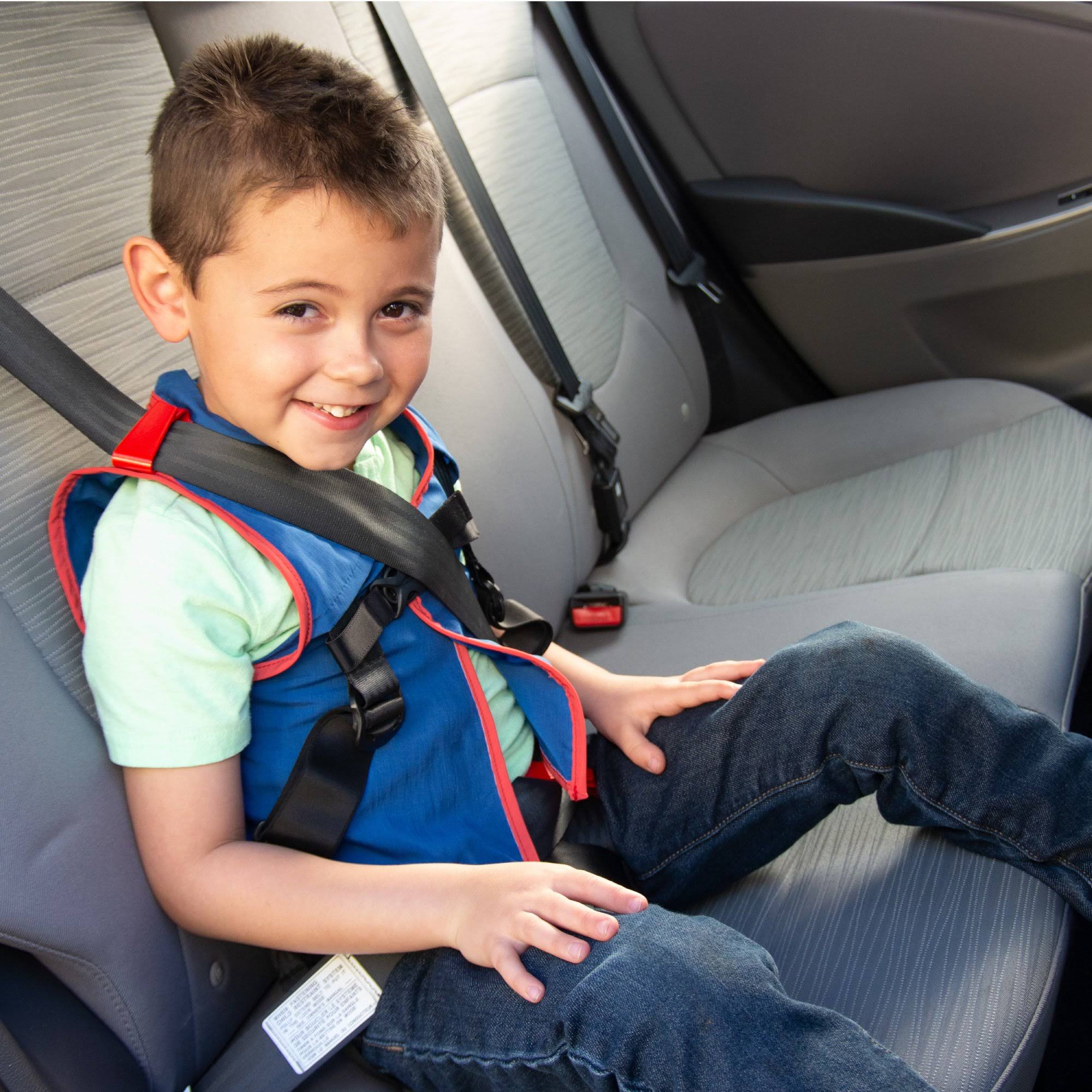 Small Portable Car Seat in Blue/Red N332