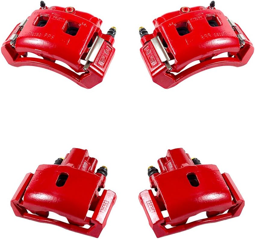 Red Powder Coated Caliper Assembly Set Kit P68102