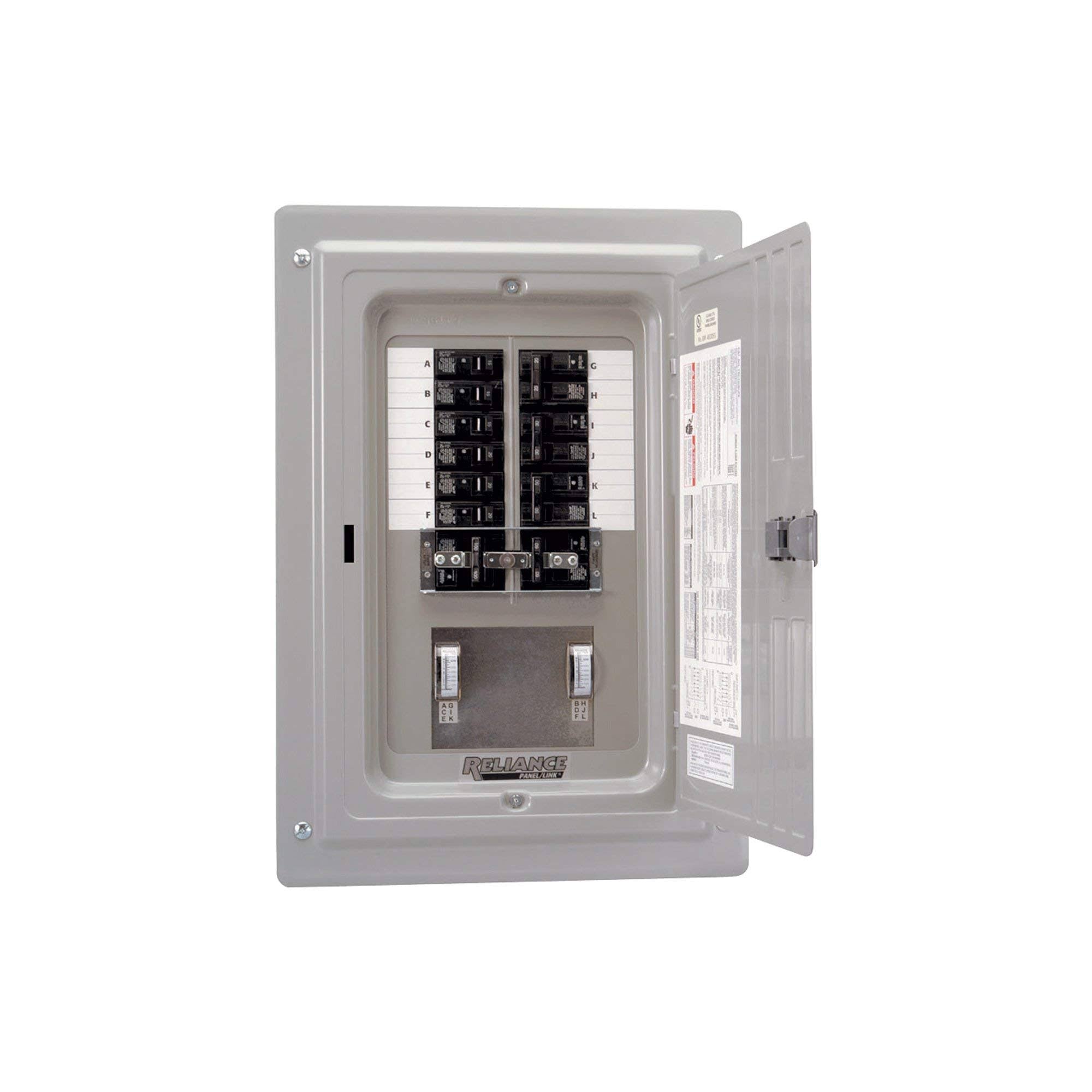 12 Circuits 60 Amps 125/250 Volts 15000 Watts Generator Transfer Panel C1370