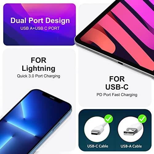 20W Dual Port USB-C Wall Charger (White) Z6685