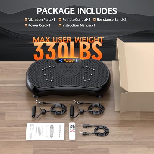 Vibration Plate Exercise Machine, Max User Weight 330lbs L5232