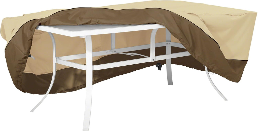 Veranda Water-Resistant 72 Inch Rectangular Oval Patio Table Cover Pack of 2 F579737