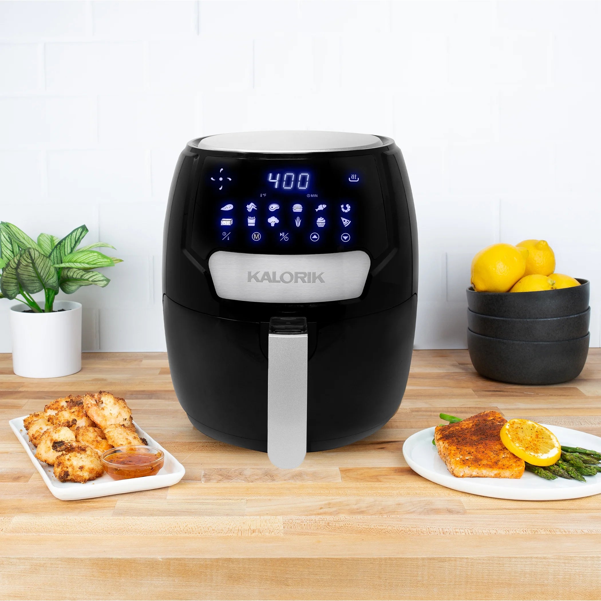 4.5 Quart Digital Air Fryer, Black X45700