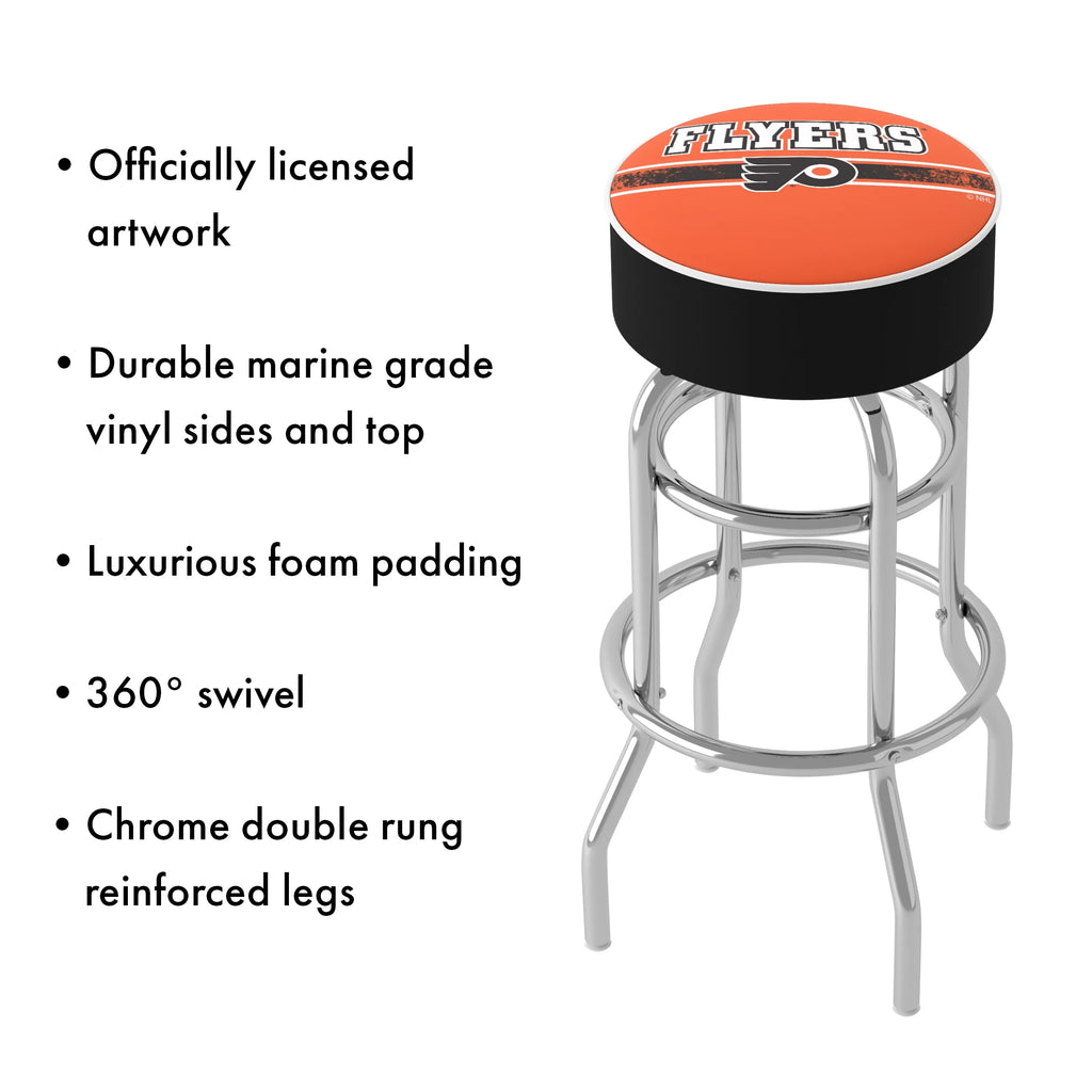 Philadelphia Flyers Logo Bar Stool with Padded Seat U240