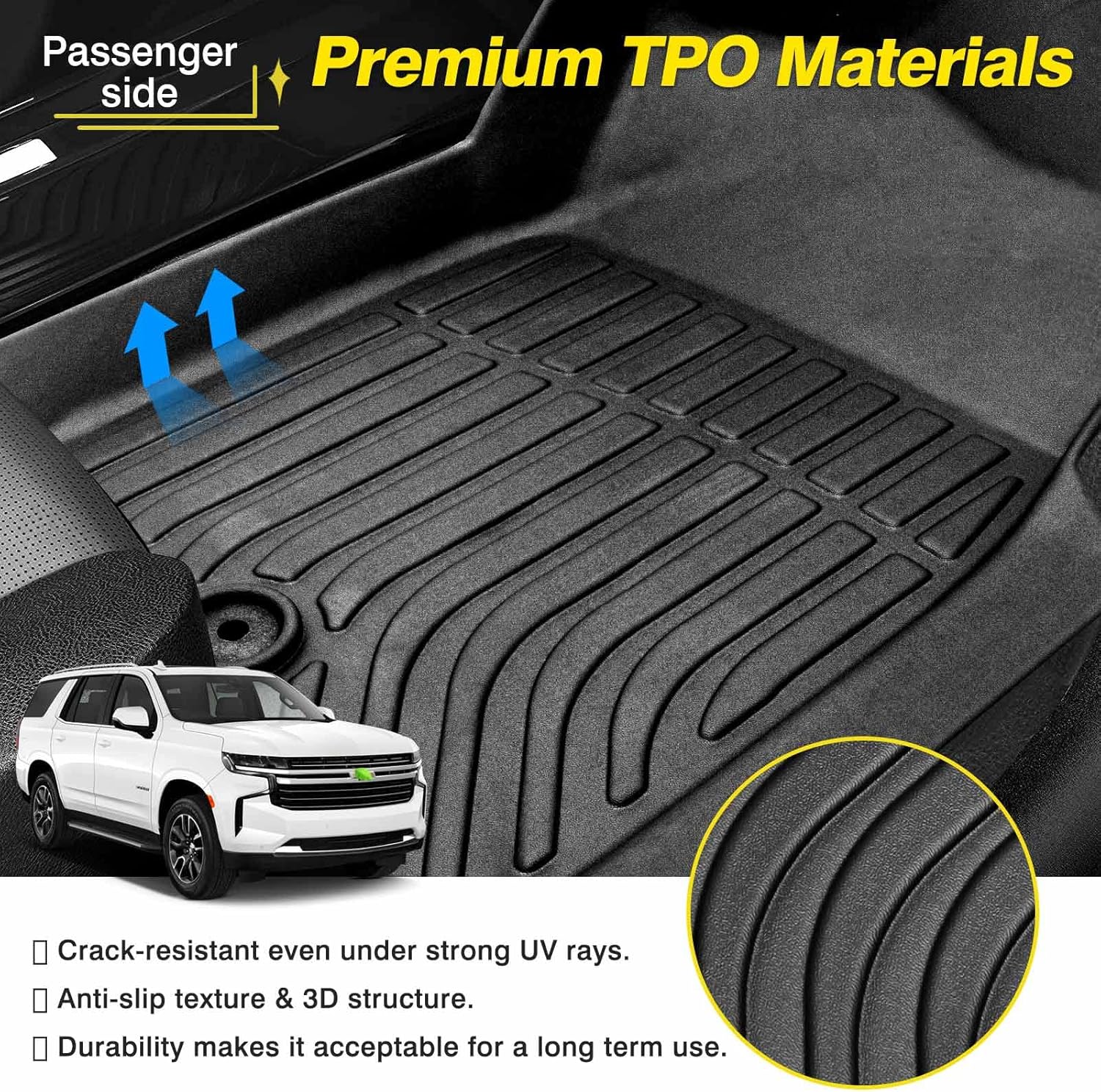 All Weather Floor Liner 2 Row Heavy Duty Pack of 2 G4423
