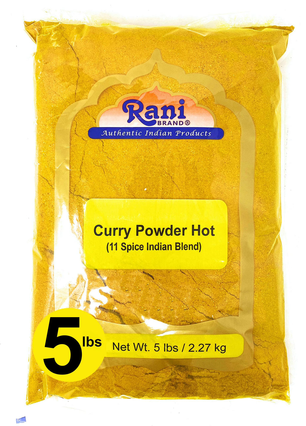 Curry Powder Hot 11-Spice Authentic Indian Blend 80oz (5lbs) 2.27kg Bulk All Natural Salt-Free Vegan No Colors Gluten Friendly NON-GMO Indian Origin H9867