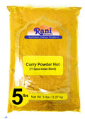 Curry Powder Hot 11-Spice Authentic Indian Blend 80oz (5lbs) 2.27kg Bulk All Natural Salt-Free Vegan No Colors Gluten Friendly NON-GMO Indian Origin H9867