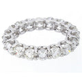 14K White Gold Diamond Eternity Band I84825