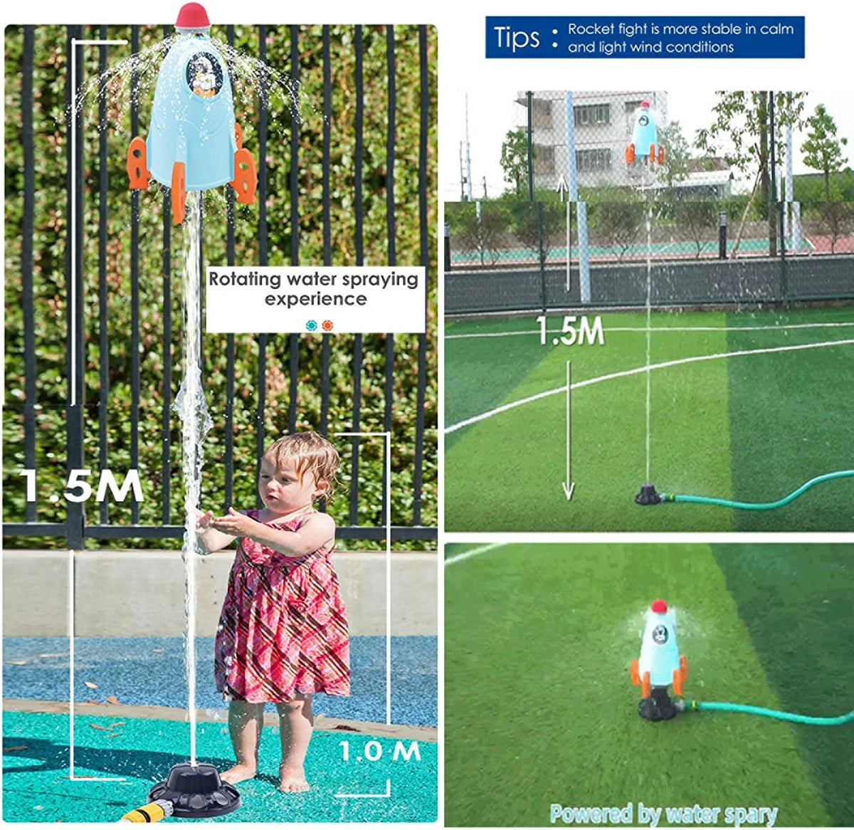 Water Rocket Sprinkler Toy W913