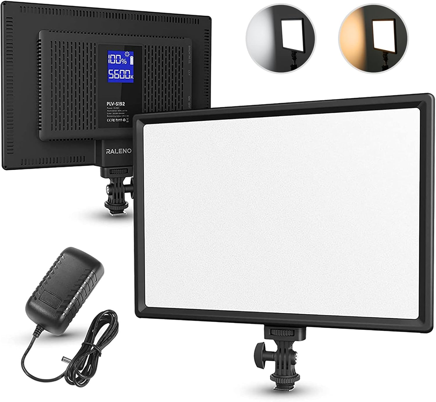 LED Video Soft Light Panel with Dual Rechargeable Battery, Pack of 2 C108