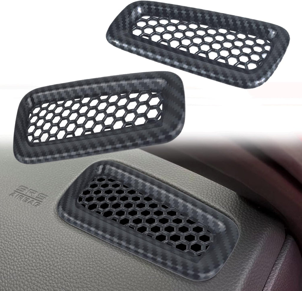 Carbon Fiber Center Console Gear Shift Panel Cover Sticker Interior Trim Decal Pack of 2 K54746