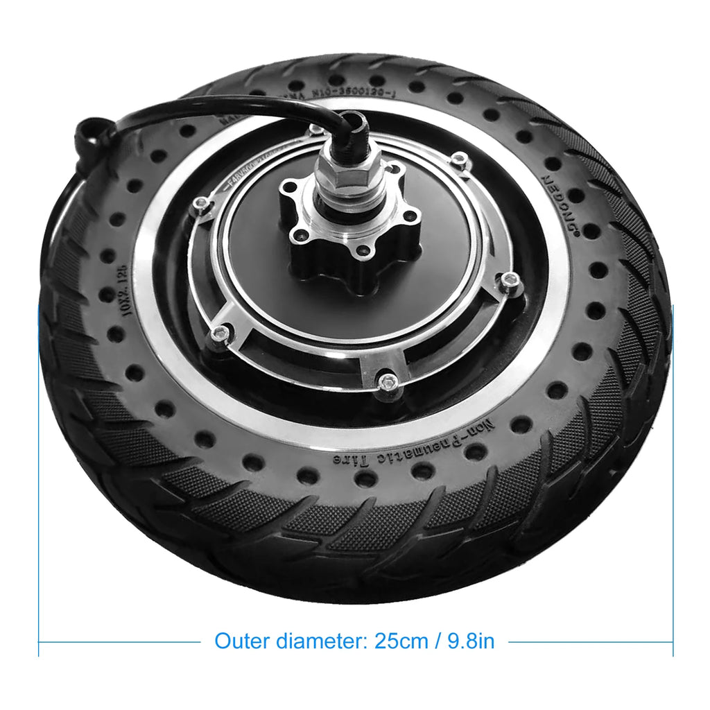 10'' Electric Scooter Front Tire with Hub Motor 48V 500W Brushless S861767