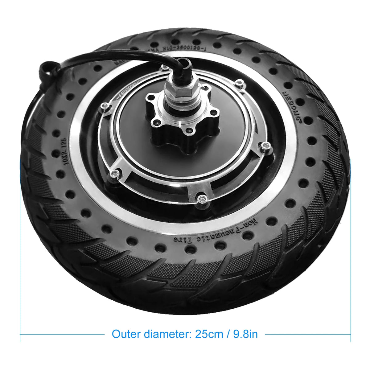 10'' Electric Scooter Front Tire with Hub Motor 48V 500W Brushless S861767