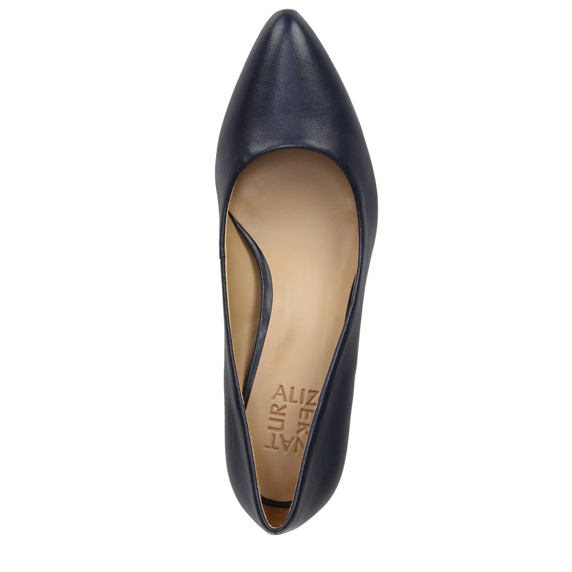 Navy Leather Pumps D52951