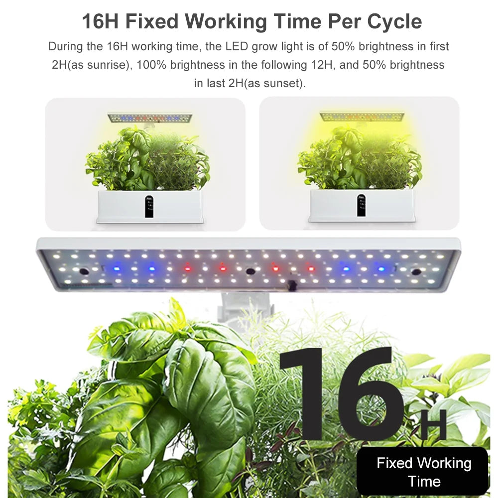 9 Pods Hydroponics Growing System Indoor Garden Kit Y31059