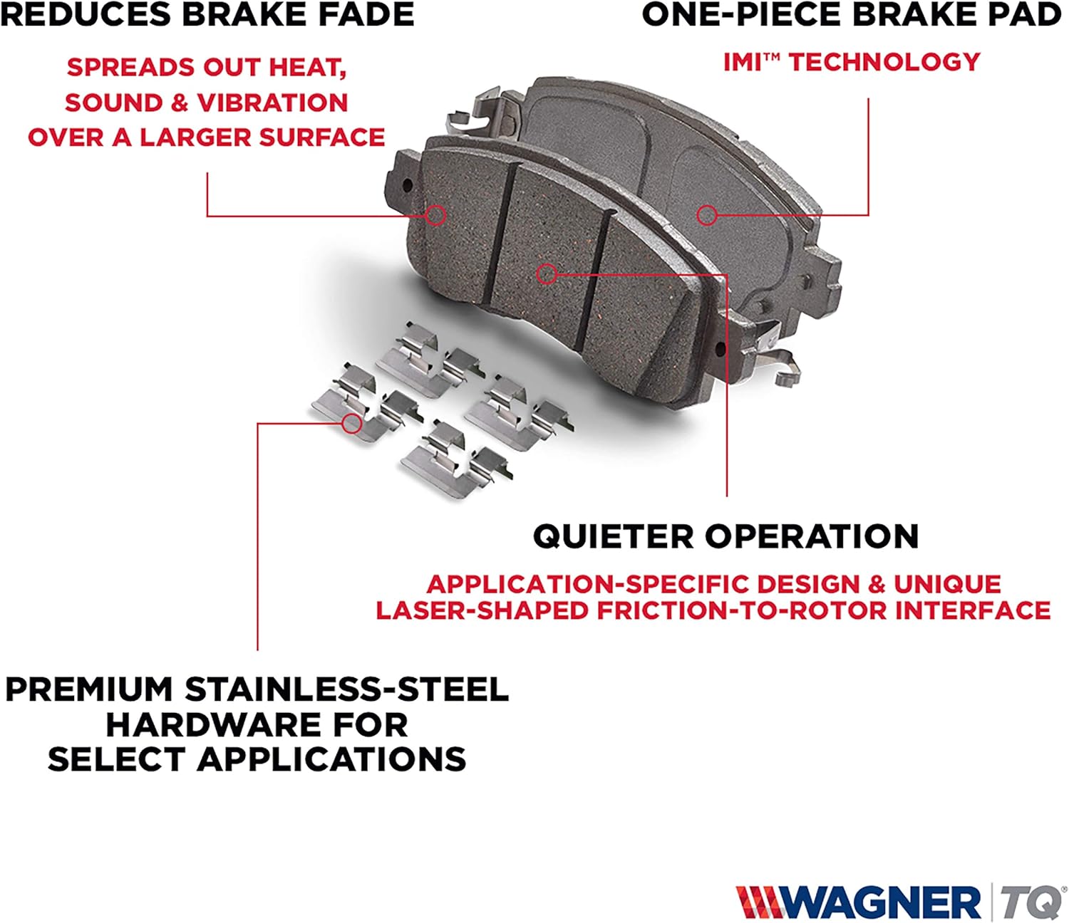 Semi-Metallic Disc Brake Pad Set Pack of 2 M50100