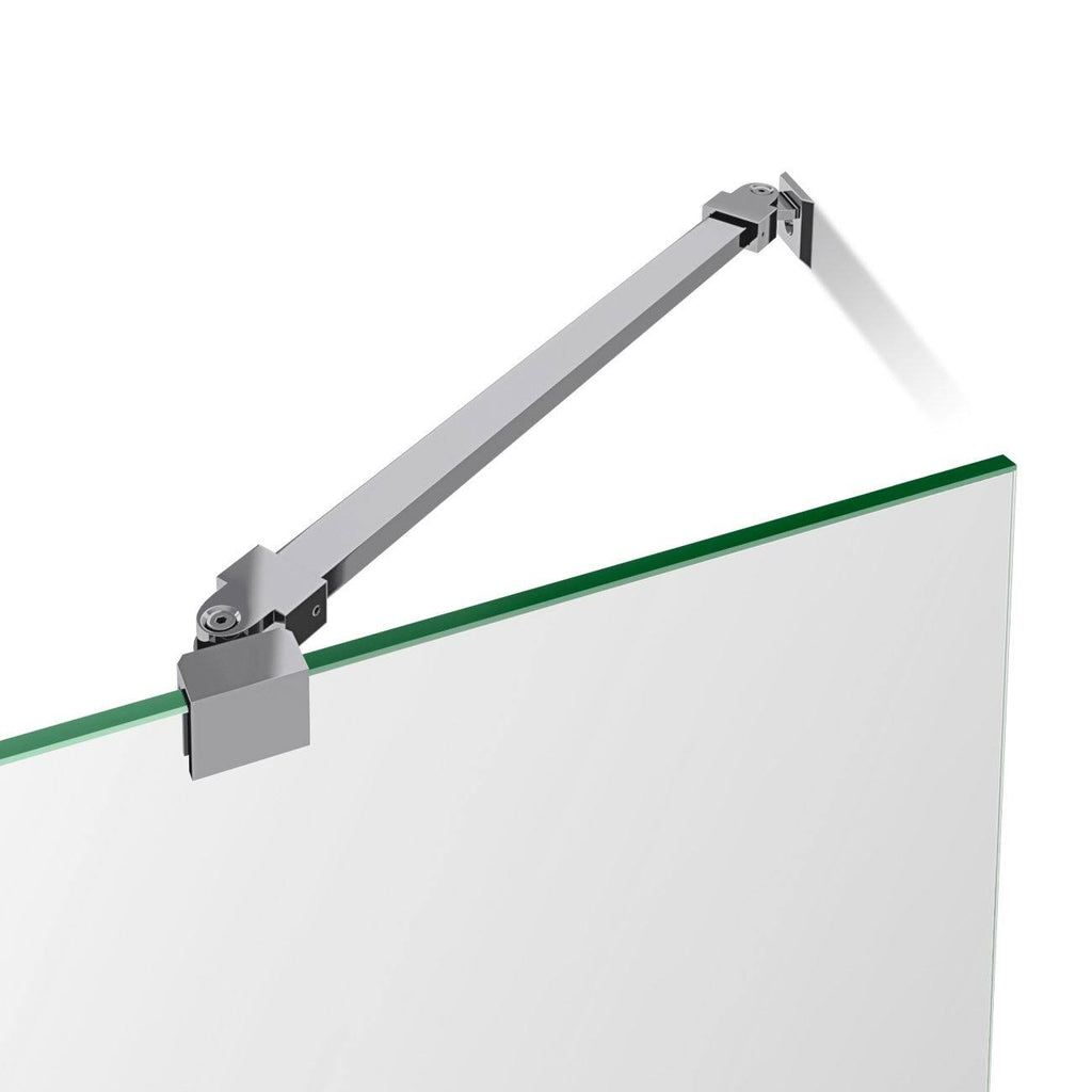 Hinged Frameless Shower Door Chrome D5549
