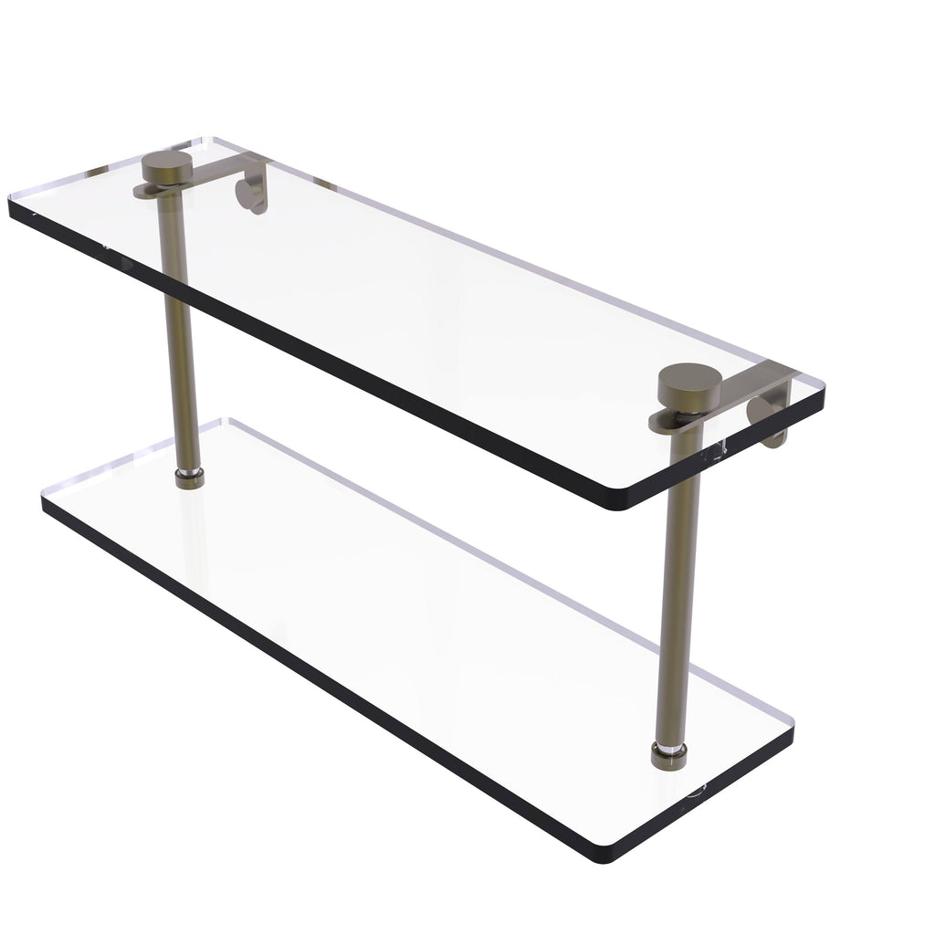 16x22 Two Tiered Glass Shelf Oil Rubbed Bronze Z5390