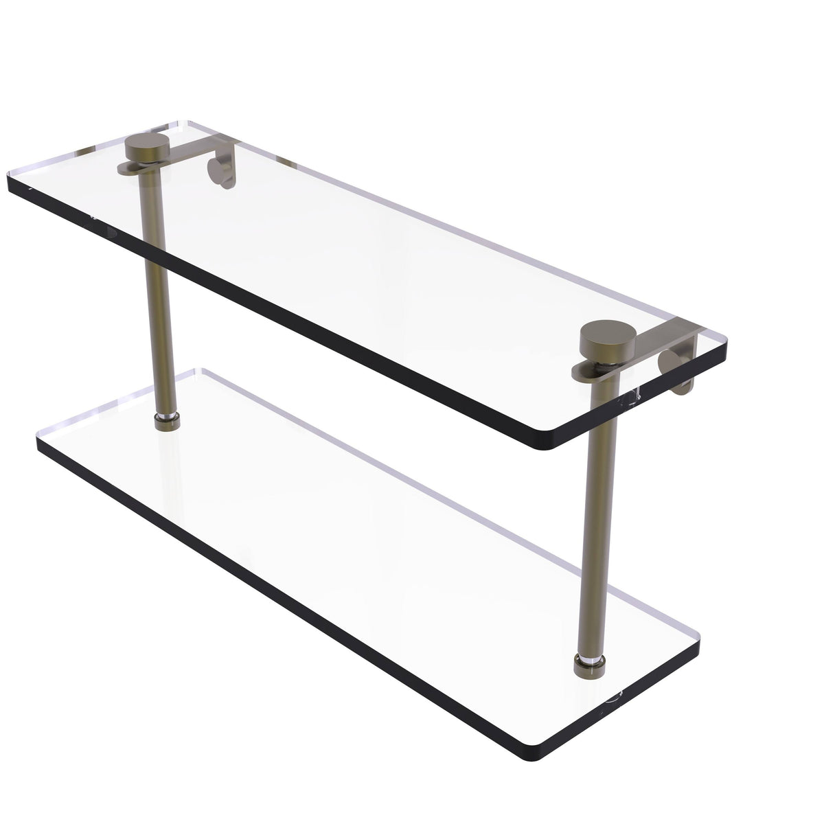 16x22 Two Tiered Glass Shelf Oil Rubbed Bronze Z5390