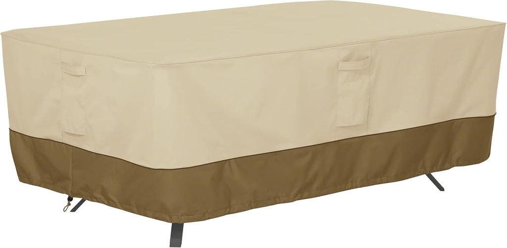 Veranda Water-Resistant 72 Inch Rectangular Oval Patio Table Cover Pack of 2 F579737