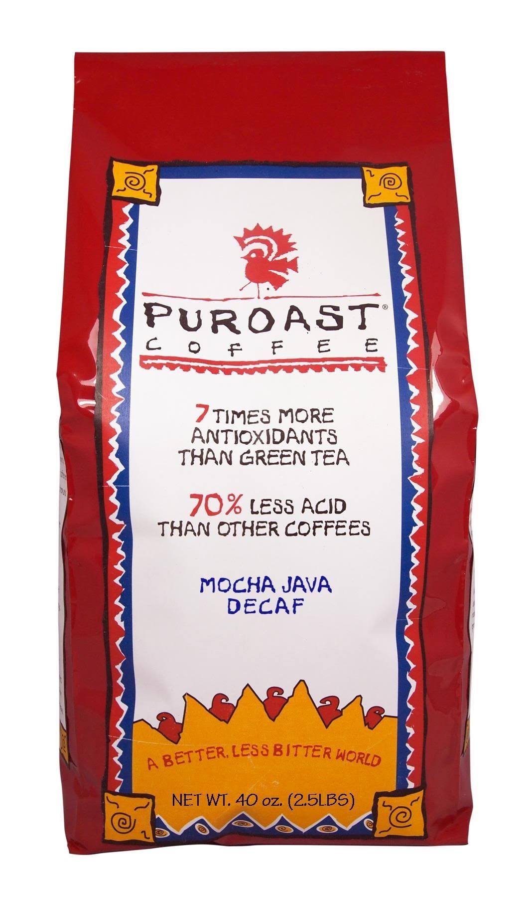 Low Acid Decaf Whole Bean Coffee, 2.5 Pound W8406