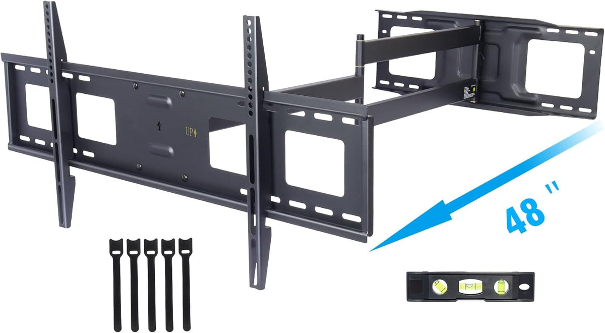 Extra Long Arm Full Motion TV Wall Mount Bracket with 48" Extension Articulating Arm H70478